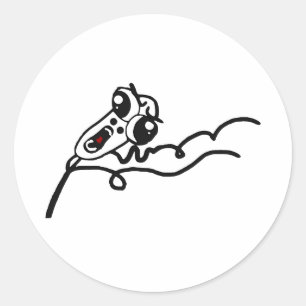 Adesivo Cara Scared FUNCIONAMENTO Meme cómico da raiva de