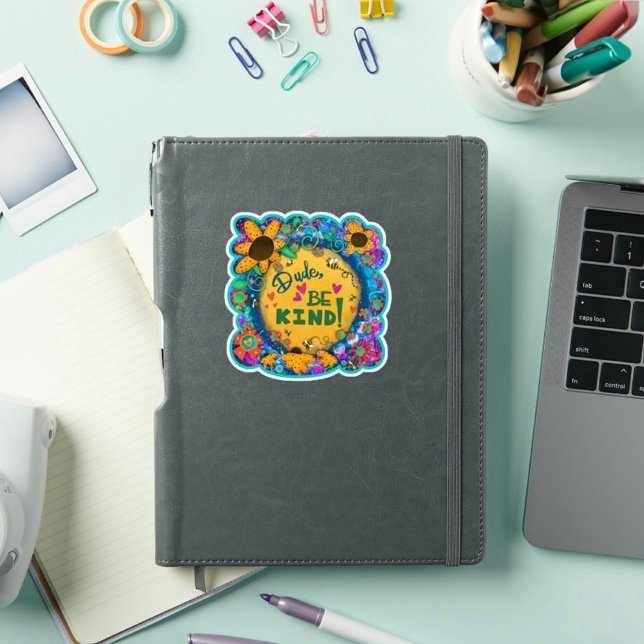 Adesivo Cara, Seja Bonito E Colorido (Criador carregado)