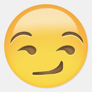 Adesivo Cara Smirking Emoji