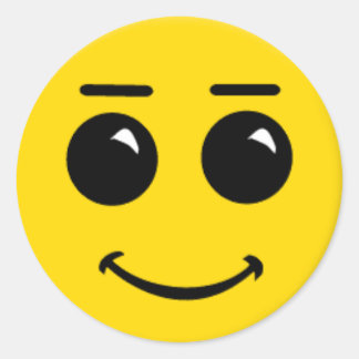 Adesivo cara sorridente-grande