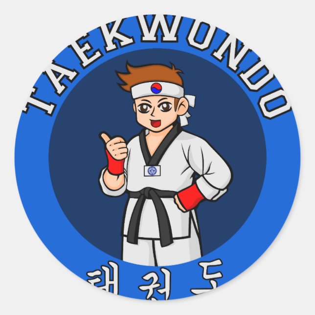 Adesivo cara taekwondo (Frente)