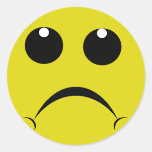 Adesivo cara triste