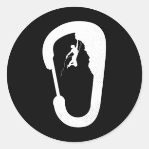 Adesivo Carabiner Climber Montanhista Escalada Boulderin