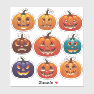 Adesivo Caracóis Festivos Jack-o-Lanterna