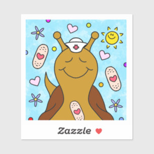 Adesivo Caracol Bonito Vai Bem Em Breve Vinil