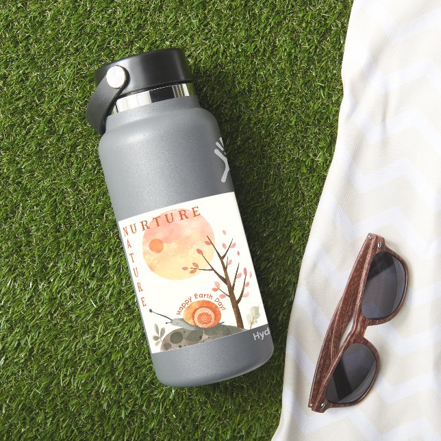 Adesivo Caracol-do-mar Feliz Dia da Terra (HydroFlask Insitu)
