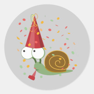 Adesivo Caracol do partido dos confetes