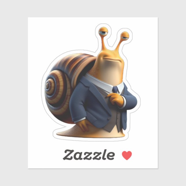 Adesivo caracol.patrão (Folha)