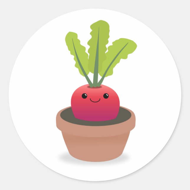 Adesivo Caractere de Radish (Frente)