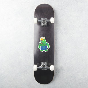 Adesivo Caractere Monstro do Cartoon Engraçado Fried Count