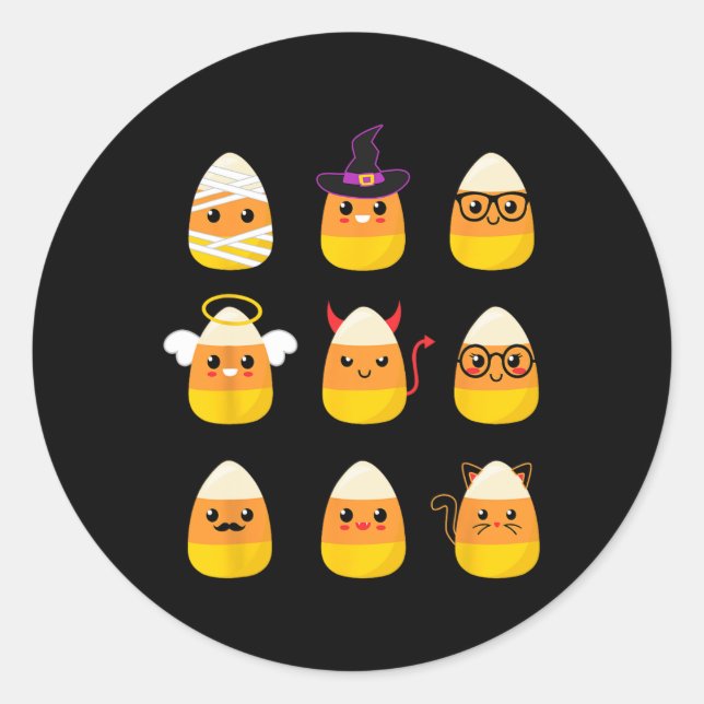 Adesivo Caracteres de fantasia de milho doce - Kid de Dia  (Frente)