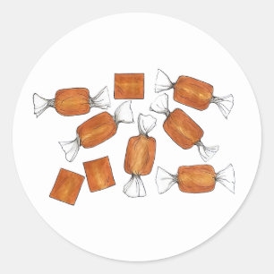 Adesivo Caramelos Salgados E Homemados Doces Fabricados Po