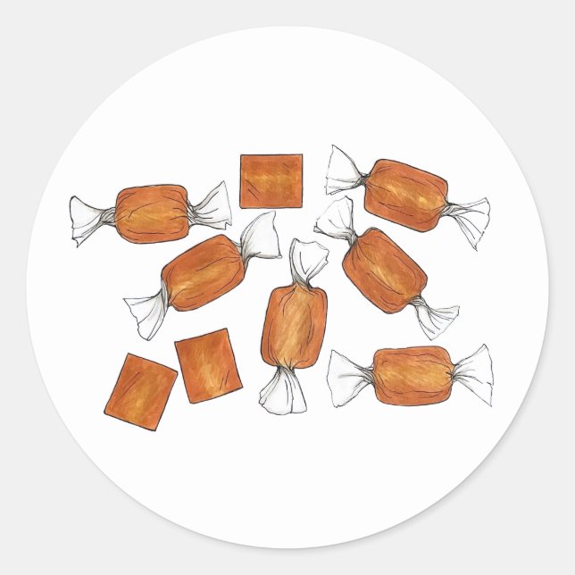 Adesivo Caramelos Salgados E Homemados Doces Fabricados Po (Frente)