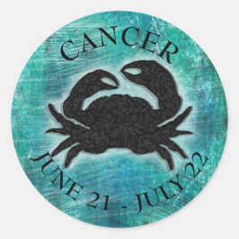 Adesivo Caranguejo Cancer de Sinais Horoscópio