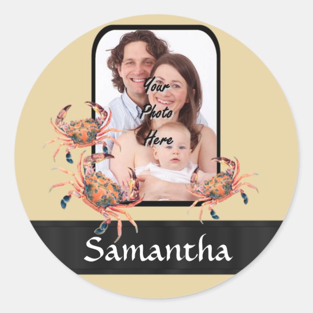 Adesivo Caranguejo personalizado (Frente)
