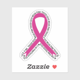 Adesivo Caras Duras Vestem Consciência do Cancer de Mama R