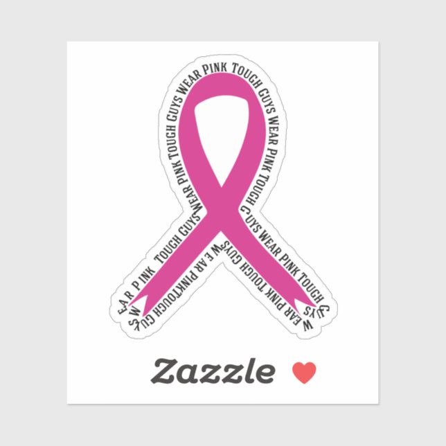 Adesivo Caras Duras Vestem Consciência do Cancer de Mama R (Folha)