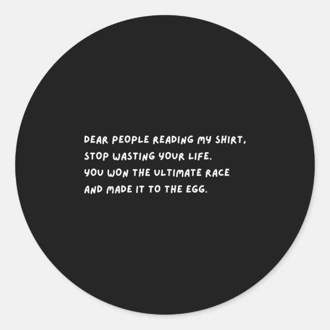 Adesivo Caras Pessoas Param De Desperdiçar Sua Quota De Vi (Frente)