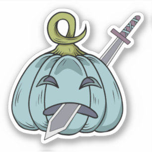 Adesivo Caráter de abóbora do Halloween