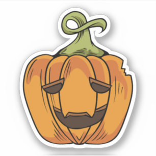 Adesivo Caráter de abóbora do Halloween