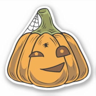 Adesivo Caráter de abóbora do Halloween