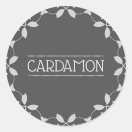Adesivo Cardamon Spice Jar Stickers