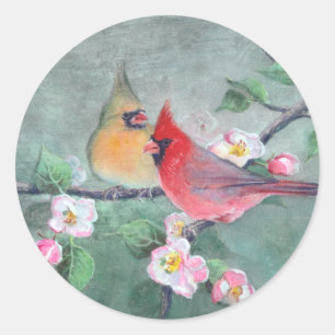 Adesivo CARDEAIS & FLORES de APPLE por SHARON SHARPE