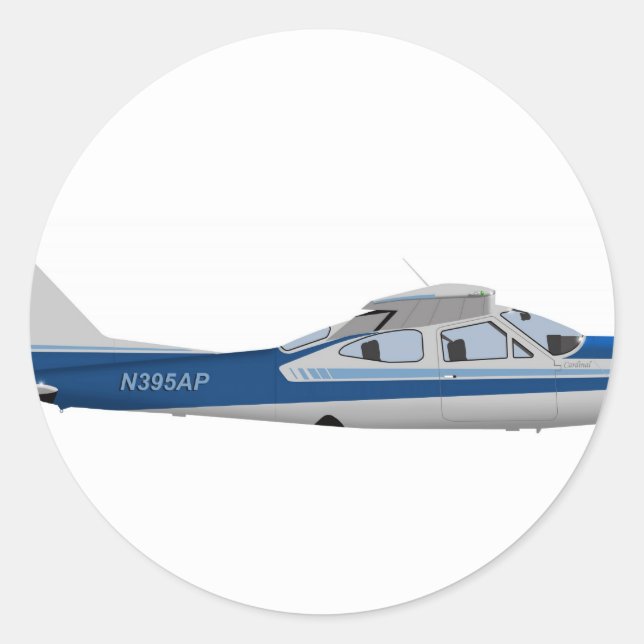 Adesivo Cardeal Cessna 177RG 395395 (Frente)