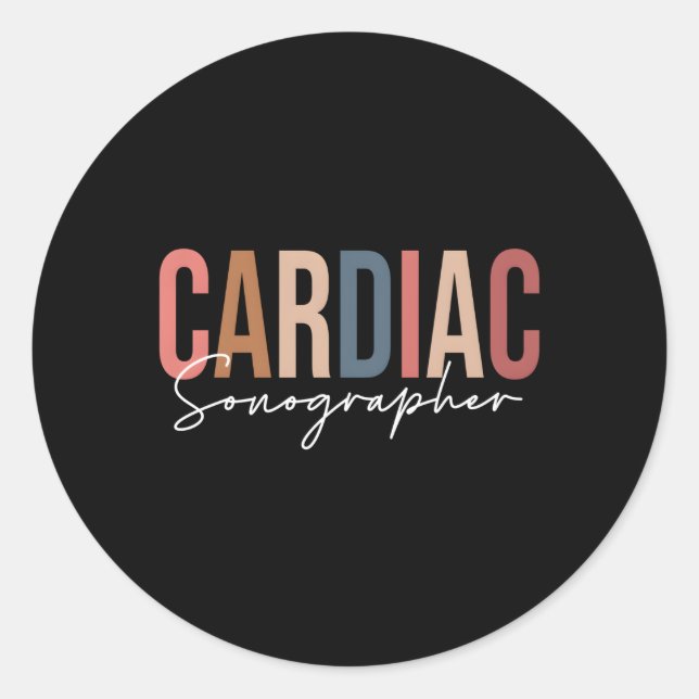 Adesivo Cardiac Sonógrafo Radiology Tech X-Ray Tech Mamm (Frente)