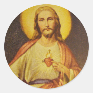 Adesivo Cardíaco Sagrado de Jesus de Credo em 1950