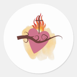 Adesivo Cardíaco sagrado por católico todos os dias