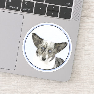 Adesivo Cardigan Welsh Corgi - Pintura Original para Cacho