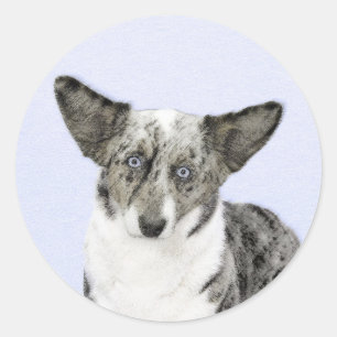 Adesivo Cardigan Welsh Corgi - Pintura Original para Cacho