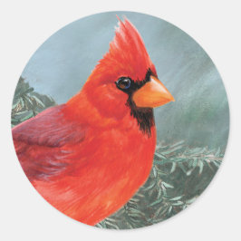 Adesivo Cardinal masculino orgulhoso