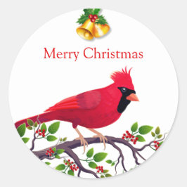 Adesivo Cardinal Vermelho do Natal