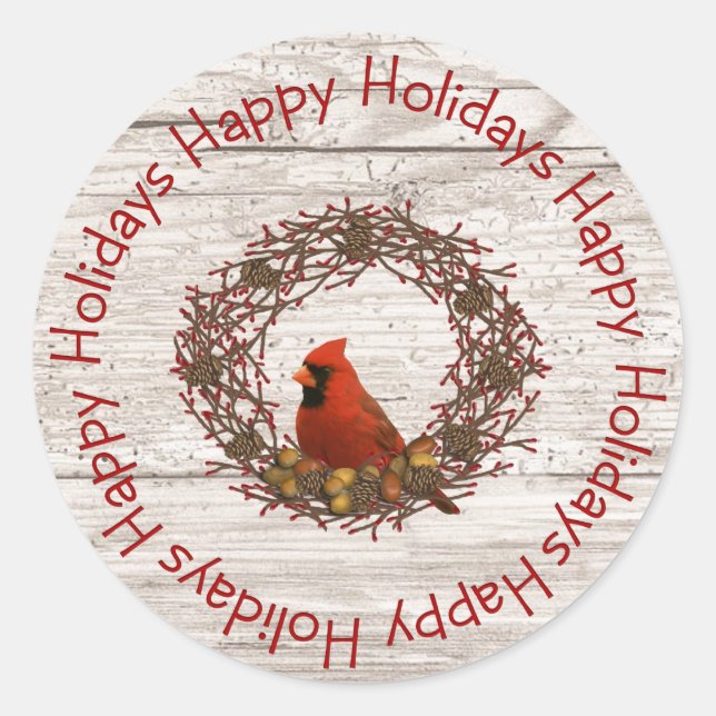 Adesivo Cardinal Wreath Sticker (Frente)