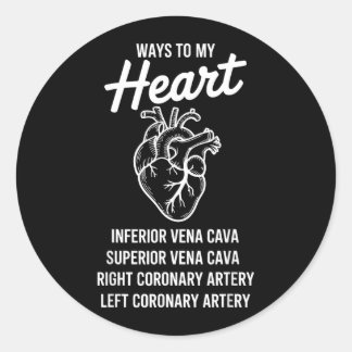 Adesivo Cardiology Art for Men Women Cardiac Nurse