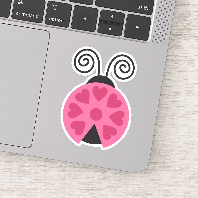 Adesivo Cardiopatias de Lovebug Ladybug Die Cort Sticker D (Detalhe)