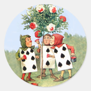 Adesivo Cardmen Pinta os Rosas da Rainha em Wonderland