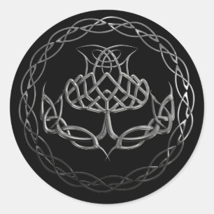 Adesivo Cardo celta do nó do cromo