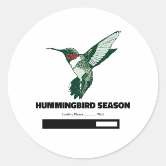 Adesivo Carga da Estação do Hummingbird Por Favor Aguarde
