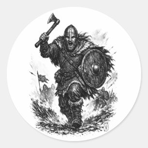 Adesivo Carga do Guerreiro Viking – Batalha de Tinta