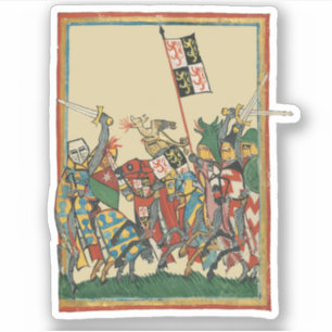 Adesivo Cargas de Cavalos, Codex Manesse do século 14