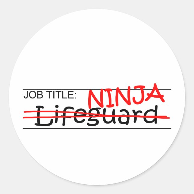 Adesivo Cargo Ninja - Lifeguard (Frente)