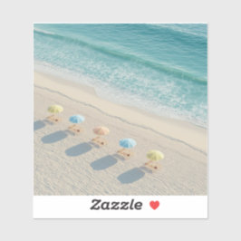 Adesivo Caribbean beach scene