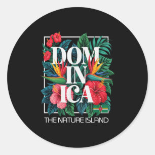 Adesivo Caribe da Ilha Dominica Vacation West Indies
