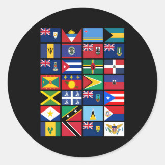 Adesivo Caribe Sinalizadores de Orgulho de Unidade Geograf