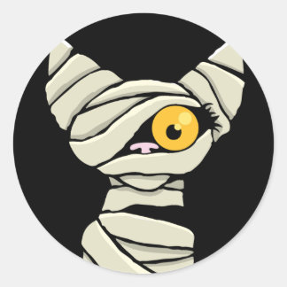 Adesivo Caricatura Mummy Cat Halloween Novelty
