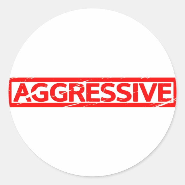 Adesivo Carimbo Agressivo (Frente)