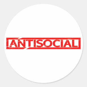 Adesivo Carimbo antissocial